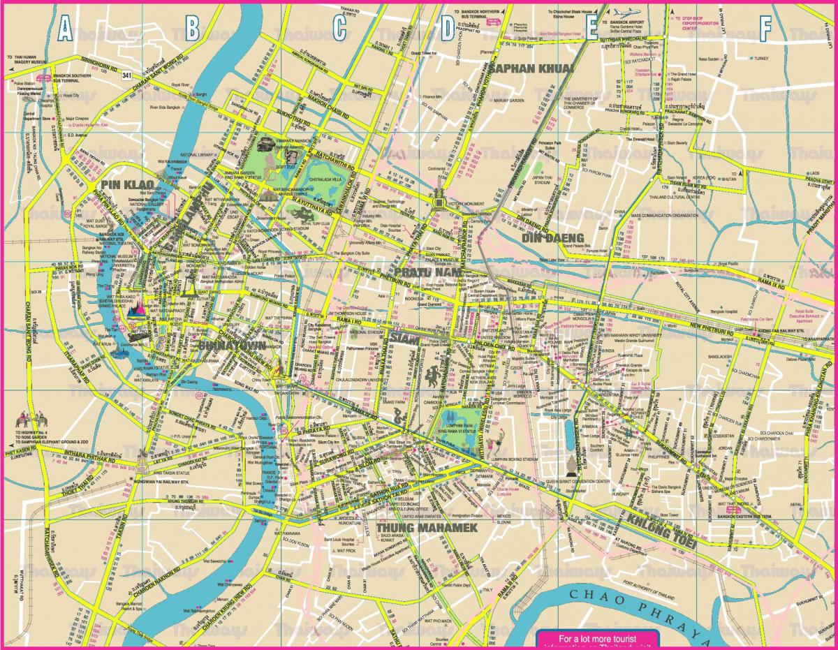mapa mesta bangkok