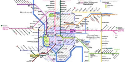 Bangkok vlak line mapu
