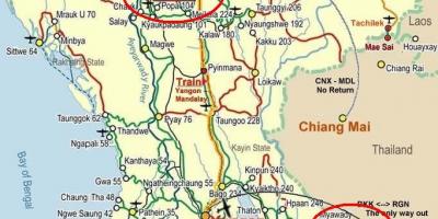 Mapu bangkoku diaľnici