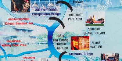 Mapa chao phraya bangkok