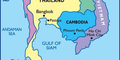 Thajský Bangkok mapu