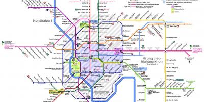Bangkok metro mapu 2016
