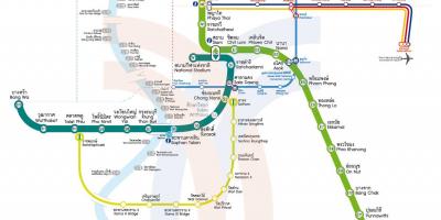 Bangkok city vlak mapu