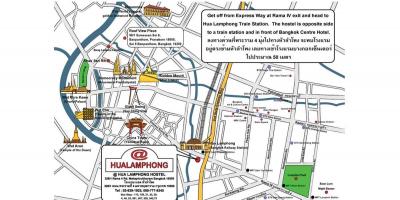 Hua lamphong železničnej stanice mapu