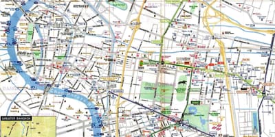 Bangkok turistické mapy anglicky